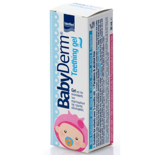 Babyderm Teething Gel Ανακούφιση των Συμπτωμάτων της Πρώτης Οδοντοφυΐας 30ml Babyderm Teething Gel Ανακούφιση των Συμπτωμάτων της Πρώτης Οδοντοφυΐας 30ml