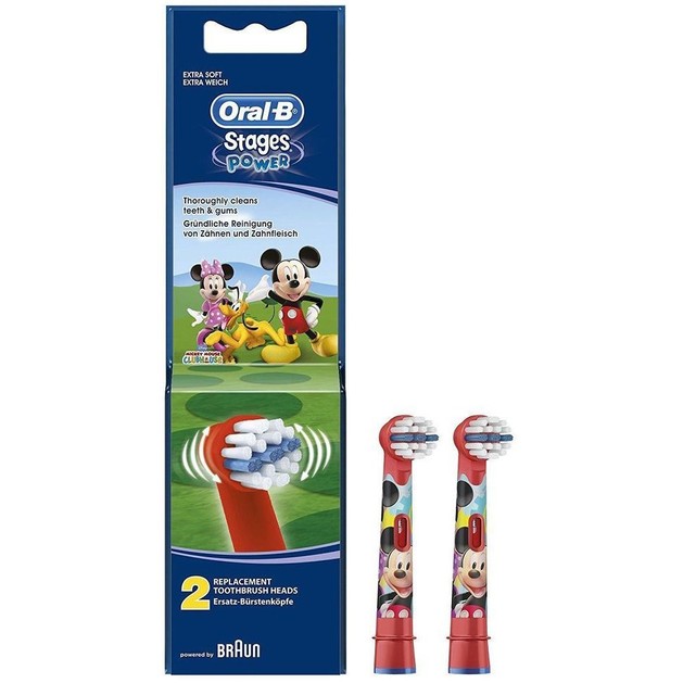 Δώρο Oral-b Stages Power Mickey Ανταλλακτικές Κεφαλές για Παιδιά 2 τεμάχια Δώρο Oral-b Stages Power Mickey Ανταλλακτικές Κεφαλές για Παιδιά 2 τεμάχια
