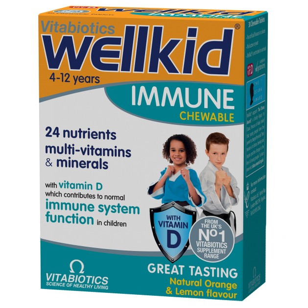 Vitabiotics Wellkid Immune Multivitamins & Minerals 30 Chew.tabs Vitabiotics Wellkid Immune Multivitamins & Minerals 30 Chew.tabs