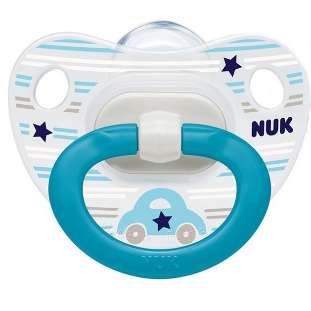 Nuk Classic Happy Days Πιπίλα Σιλικόνης με Κρίκο Μεγέθους 3 (18-36 Μηνών) 1τμχ Nuk Classic Happy Days Πιπίλα Σιλικόνης με Κρίκο Μεγέθους 3 (18-36 Μηνών) 1τμχ