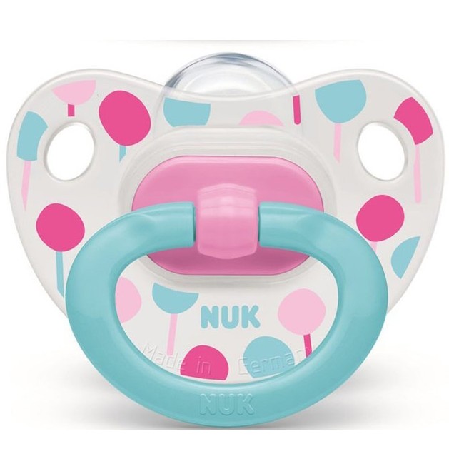 Nuk Classic Happy Days Πιπίλα Σιλικόνης με Κρίκο Μεγέθους 2 (6-18 Μηνών) 1τμχ Nuk Classic Happy Days Πιπίλα Σιλικόνης με Κρίκο Μεγέθους 2 (6-18 Μηνών) 1τμχ