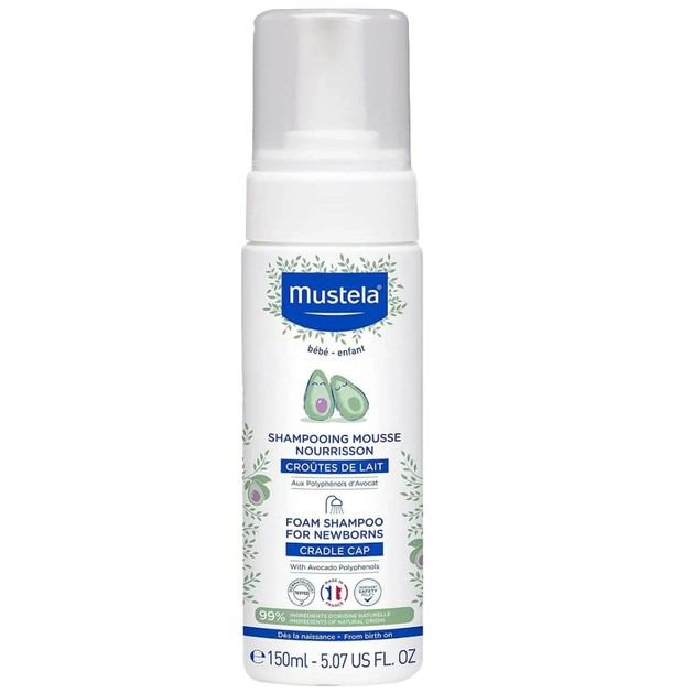 Mustela Cradle Cap Baby Foam Shampoo Σαμπουάν σε Μορφή Αφρού για τη Νινίδα 150ml Mustela Cradle Cap Baby Foam Shampoo Σαμπουάν σε Μορφή Αφρού για τη Νινίδα 150ml