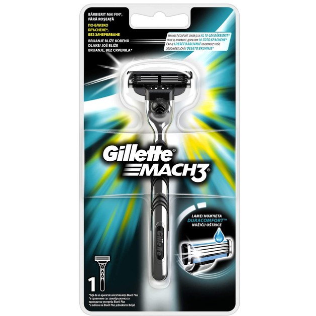 Gillete Ξυριστικό Σύστημα Gillette Mach 3 (Μηχανή + 1 Ανταλλακτικό) Gillete Ξυριστικό Σύστημα Gillette Mach 3 (Μηχανή + 1 Ανταλλακτικό)