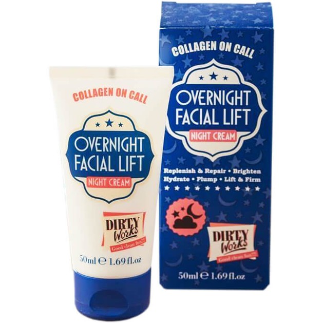 Dirty Works Overnight Facial Lift Night Cream Αντιγηραντική & Συσφικτική Κρέμα Νύχτας 50ml Dirty Works Overnight Facial Lift Night Cream Αντιγηραντική & Συσφικτική Κρέμα Νύχτας 50ml