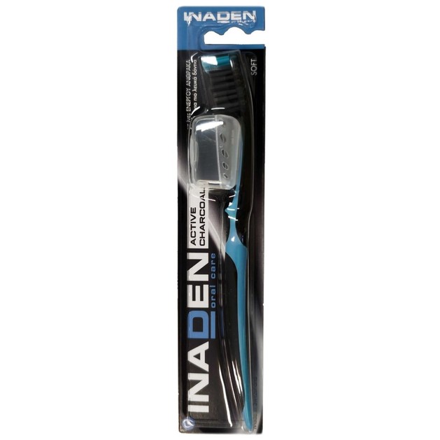 Inaden Active Charcoal Soft Toothbrush 1 Τεμάχιο - Μπλε Inaden Active Charcoal Soft Toothbrush 1 Τεμάχιο - Μπλε