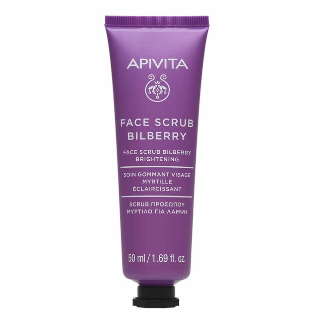 Apivita Face Scrub With Bilberry 50ml Apivita Face Scrub With Bilberry 50ml