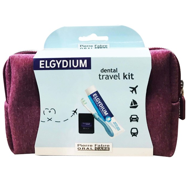 Elgydium Dental Travel Kit Σετ Ταξιδιού με Οδοντόβουρτσα, Οδοντόκρεμα, Οδοντικό Νήμα & Νεσεσέρ σε Κόκκινο Χρώμα Elgydium Dental Travel Kit Σετ Ταξιδιού με Οδοντόβουρτσα, Οδοντόκρεμα, Οδοντικό Νήμα & Νεσεσέρ σε Κόκκινο Χρώμα