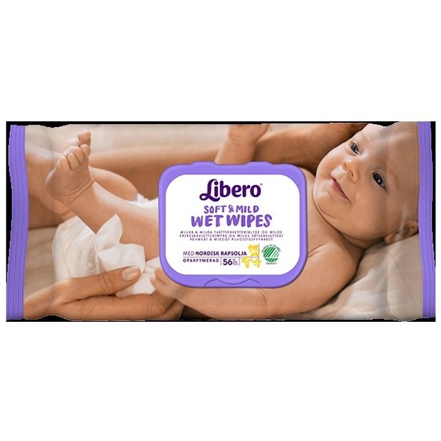 Libero Soft & Mild Wet Wipes Υγρά Μωρομάντηλα 56 Τεμάχια Libero Soft & Mild Wet Wipes Υγρά Μωρομάντηλα 56 Τεμάχια