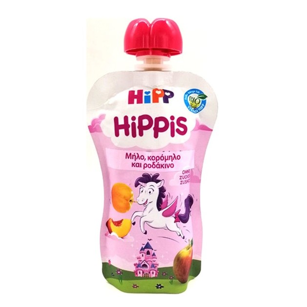 Hipp Hippis Βιολογικό Παρασκεύασμα Φρούτων με Μήλο,Κορόμηλο & Ροδάκινο 100gr Hipp Hippis Βιολογικό Παρασκεύασμα Φρούτων με Μήλο,Κορόμηλο & Ροδάκινο 100gr