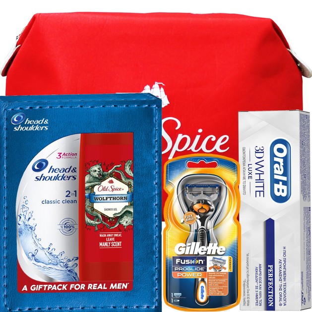 Old Spice Πακέτο Προσφοράς Πρακτικό Τσαντάκι με Πλήρες Σετ Καθημερινής Περιποίησης για την Ανδρική Επιδερμίδα Old Spice Πακέτο Προσφοράς Πρακτικό Τσαντάκι με Πλήρες Σετ Καθημερινής Περιποίησης για την Ανδρική Επιδερμίδα