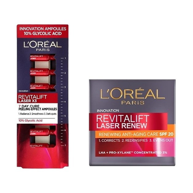 L\'oreal Paris Πακέτο Προσφοράς Revitalift Spf20 Laser Renew 50ml & Revitalift Laser Renew Αμπούλες 7 Ημερών 7x1ml L\'oreal Paris Πακέτο Προσφοράς Revitalift Spf20 Laser Renew 50ml & Revitalift Laser Renew Αμπούλες 7 Ημερών 7x1ml