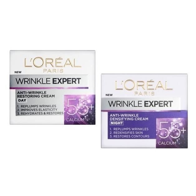 L\'oreal Paris Πακέτο Προσφοράς Wrinkle Expert 55+ Κρέμα Νύχτας 50ml & Wrinkle Expert 55+ Κρέμα Ημέρας 50ml L\'oreal Paris Πακέτο Προσφοράς Wrinkle Expert 55+ Κρέμα Νύχτας 50ml & Wrinkle Expert 55+ Κρέμα Ημέρας 50ml