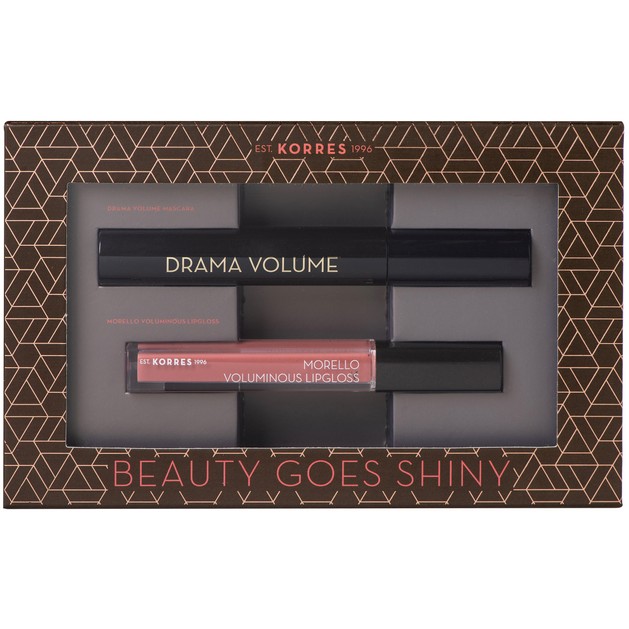 Korres Πακέτο Προσφοράς Drama Volume Mascara Black 11ml & Morello Voluminous Lipgloss 16 Blushed Pink 4ml σε Ειδική Τιμή Korres Πακέτο Προσφοράς Drama Volume Mascara Black 11ml & Morello Voluminous Lipgloss 16 Blushed Pink 4ml σε Ειδική Τιμή