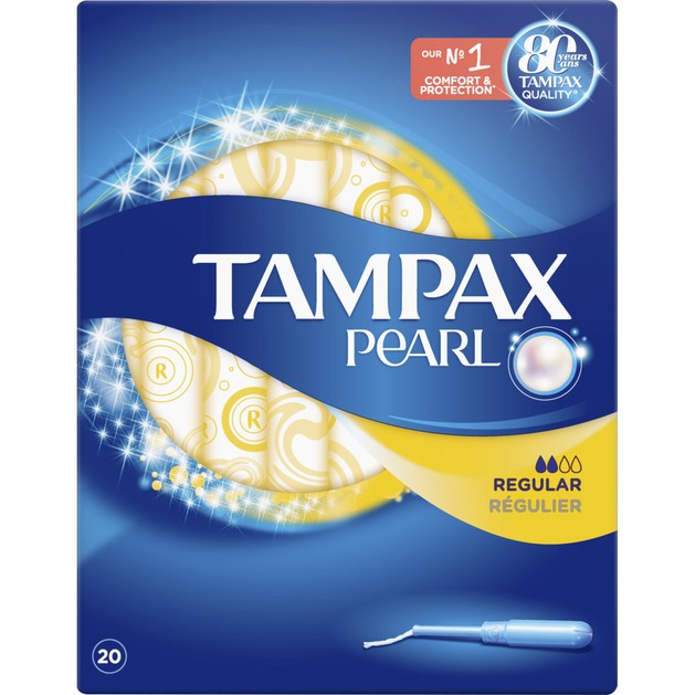 Tampax Pearl Regular Ταμπόν Με Απλικατέρ Υψηλής Απορροφητικότητας, Για Μικρή Έως Μέτρια Ροή 20 τεμάχια Tampax Pearl Regular Ταμπόν Με Απλικατέρ Υψηλής Απορροφητικότητας, Για Μικρή Έως Μέτρια Ροή 20 τεμάχια