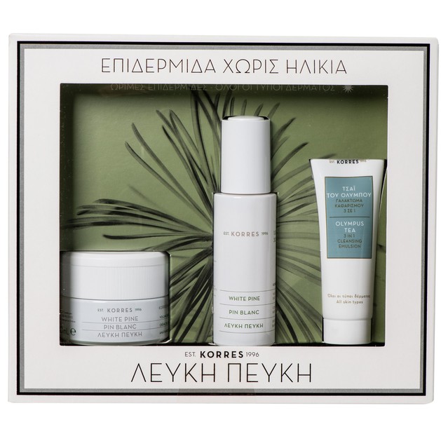 Korres Πακέτο Προσφοράς White Pine Day Cream Κρέμα Ημέρας 40ml & Serum 30ml & Olympus Tea 3 In 1 Cleansing Emulsion 16ml Korres Πακέτο Προσφοράς White Pine Day Cream Κρέμα Ημέρας 40ml & Serum 30ml & Olympus Tea 3 In 1 Cleansing Emulsion 16ml