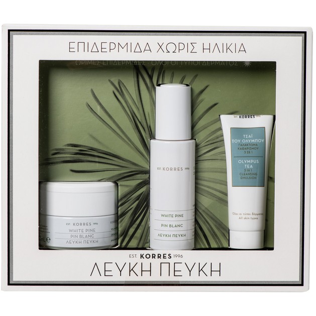 Korres Πακέτο Προσφοράς White Pine Night Cream Κρέμα Νύχτας 40ml & Δώρο Serum 30ml & Olympus Tea 3 In 1 Cleansing Emulsion 16ml Korres Πακέτο Προσφοράς White Pine Night Cream Κρέμα Νύχτας 40ml & Δώρο Serum 30ml & Olympus Tea 3 In 1 Cleansing Emulsion 16ml