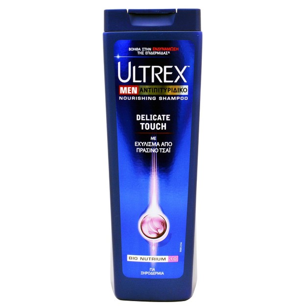 Ultrex Men Delicate Touch Αντιπιτυριδικό Σαμπουάν με Εκχύλισμα από Πράσινο Τσάι, Κατάλληλο για Ξηροδερμία 360ml Ultrex Men Delicate Touch Αντιπιτυριδικό Σαμπουάν με Εκχύλισμα από Πράσινο Τσάι, Κατάλληλο για Ξηροδερμία 360ml