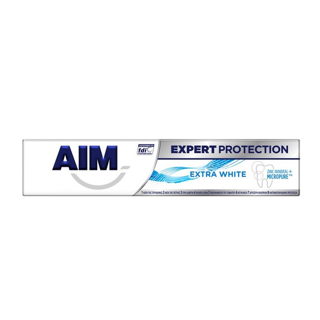 Aim Expert Protection Extra White Λευκαντική Οδοντόκρεμα Πολλαπλής Προστασίας 75ml Aim Expert Protection Extra White Λευκαντική Οδοντόκρεμα Πολλαπλής Προστασίας 75ml