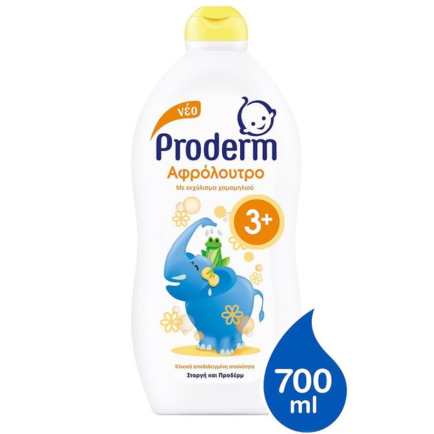 Proderm Kids Αφρόλουτρο Ειδικά Σχεδιασμένο για Παιδιά Άνω των 3 Ετών με Εκχύλισμα Χαμομηλιού 700ml Proderm Kids Αφρόλουτρο Ειδικά Σχεδιασμένο για Παιδιά Άνω των 3 Ετών με Εκχύλισμα Χαμομηλιού 700ml