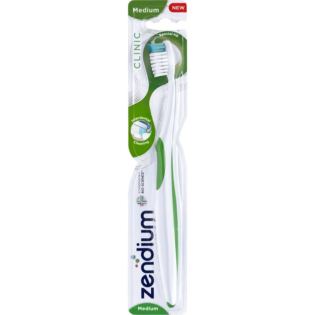 Zendium Clinic Medium Οδοντόβουρτσα Μέτρια για Καθαρισμό & στα Δυσπρόσιτα Σημεία, σε Διάφορα Χρώματα 1 Τεμάχιο Zendium Clinic Medium Οδοντόβουρτσα Μέτρια για Καθαρισμό & στα Δυσπρόσιτα Σημεία, σε Διάφορα Χρώματα 1 Τεμάχιο