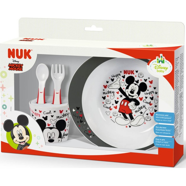 Nuk Disney Mickey Εκπαιδευτικό Σετ Φαγητού 6m+ Περιλαμβάνει Μπολ Φαγητού, Ποτήριι, Κουτάλι & Πιρούνι Nuk Disney Mickey Εκπαιδευτικό Σετ Φαγητού 6m+ Περιλαμβάνει Μπολ Φαγητού, Ποτήριι, Κουτάλι & Πιρούνι