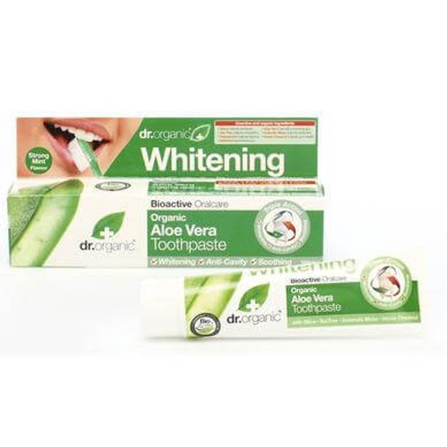 Dr.Organic Organic Aloe Vera Toothpaste (Whitening) 100ml Dr.Organic Organic Aloe Vera Toothpaste (Whitening) 100ml