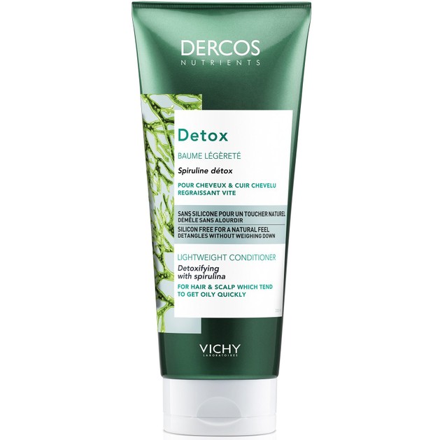Vichy Dercos Nutrients Detox Baume Legerete Εξισορροπητικό Conditioner Αποτοξίνωσης για Λιπαρά Μαλλιά & Τριχωτό 200ml Vichy Dercos Nutrients Detox Baume Legerete Εξισορροπητικό Conditioner Αποτοξίνωσης για Λιπαρά Μαλλιά & Τριχωτό 200ml