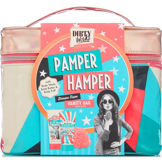 Dirty Works Pamper Hamper, Body Wash 200ml, Body Butter 200ml & Body Puff 1τμχ Dirty Works Pamper Hamper, Body Wash 200ml, Body Butter 200ml & Body Puff 1τμχ
