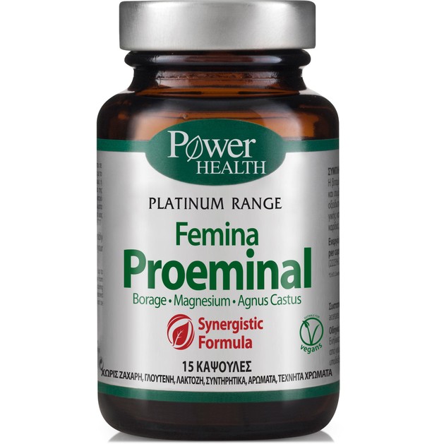 Δώρο Power Health Platinum Femina Proeminal Συμπλήρωμα Διατροφής για τη Φυσιολογική Λειτουργία του Νευρικού Συστήματος 15 Caps Δώρο Power Health Platinum Femina Proeminal Συμπλήρωμα Διατροφής για τη Φυσιολογική Λειτουργία του Νευρικού Συστήματος 15 Caps