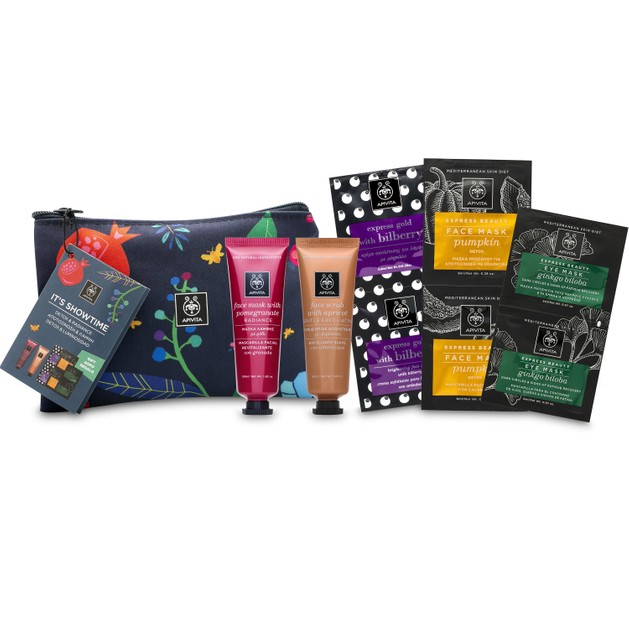 Apivita Μάσκα Λάμψης Ρόδι,Scrub Απολέπισης Βερύκοκο 2x50ml & Exp.Beauty Face Scrub Bilberry,Mask Pumpkin,Eye Mask Ginkgo Biloba Apivita Μάσκα Λάμψης Ρόδι,Scrub Απολέπισης Βερύκοκο 2x50ml & Exp.Beauty Face Scrub Bilberry,Mask Pumpkin,Eye Mask Ginkgo Biloba