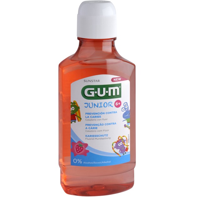 Gum Junior 6+ Cavities Prevention Fluoride Mouthrinse 3022 Παιδικό Στοματικό Διάλυμα Κατά της Τερηδόνας με Γεύση Φράουλα 300ml Gum Junior 6+ Cavities Prevention Fluoride Mouthrinse 3022 Παιδικό Στοματικό Διάλυμα Κατά της Τερηδόνας με Γεύση Φράουλα 300ml