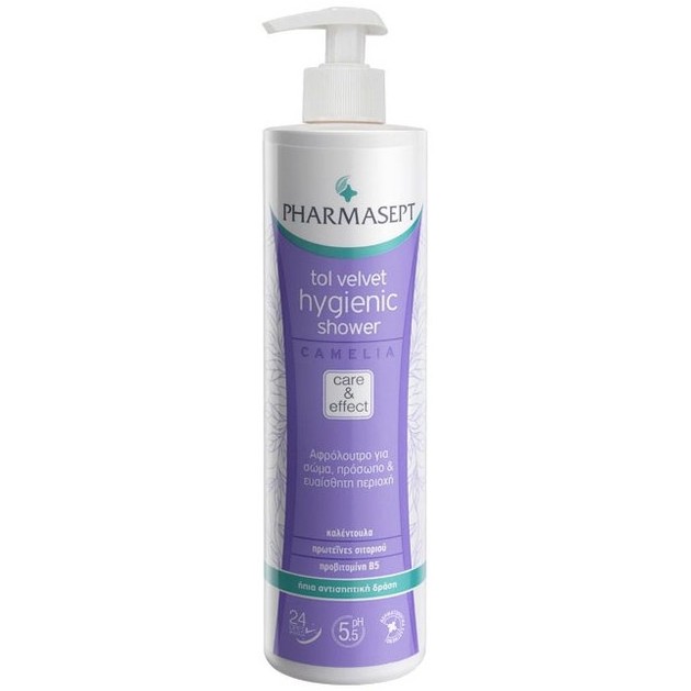 Pharmasept Tol Velvet Hygienic Shower Camelia Υγρό Υγιεινού Καθαρισμού Χωρίς Αλκάλια & Σαπούνι 500ml Pharmasept Tol Velvet Hygienic Shower Camelia Υγρό Υγιεινού Καθαρισμού Χωρίς Αλκάλια & Σαπούνι 500ml