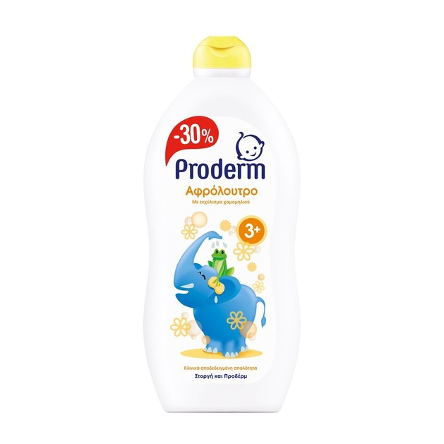 Proderm Kids Αφρόλουτρο Ειδικά Σχεδιασμένο για Παιδιά Άνω των 3 Ετών με Εκχύλισμα Χαμομηλιού -30% 700ml Proderm Kids Αφρόλουτρο Ειδικά Σχεδιασμένο για Παιδιά Άνω των 3 Ετών με Εκχύλισμα Χαμομηλιού -30% 700ml