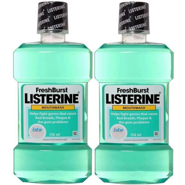Listerine Πακέτο Προσφοράς Fresh Burst Στοματικό Διάλυμα για Δροσερή Αναπνοή & Δροσερή Γεύση 2x250ml 1+1 Δώρο Listerine Πακέτο Προσφοράς Fresh Burst Στοματικό Διάλυμα για Δροσερή Αναπνοή & Δροσερή Γεύση 2x250ml 1+1 Δώρο