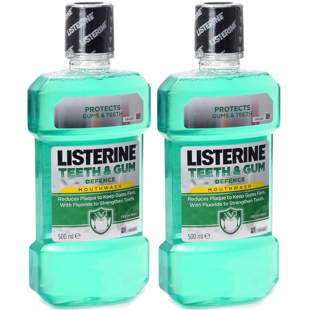 Listerine Πακέτο Προσφοράς Teeth & Gum Defence Στοματικό Διάλυμα, Ενδυναμώνει τα Δόντια & Προστατεύει τα Ούλα 2x500ml 1+1 Δώρο Listerine Πακέτο Προσφοράς Teeth & Gum Defence Στοματικό Διάλυμα, Ενδυναμώνει τα Δόντια & Προστατεύει τα Ούλα 2x500ml 1+1 Δώρο
