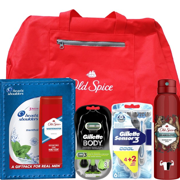 Old Spice Πακέτο Προσφοράς Αθλητικός Σάκος με Πλήρες Σετ Ολοκληρωμένης Φροντίδας για την Ανδρική Επιδερμίδα Old Spice Πακέτο Προσφοράς Αθλητικός Σάκος με Πλήρες Σετ Ολοκληρωμένης Φροντίδας για την Ανδρική Επιδερμίδα