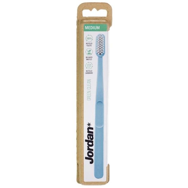 Jordan Green Clean Medium Toothbrush 1 Τεμάχιο - Μπλε Jordan Green Clean Medium Toothbrush 1 Τεμάχιο - Μπλε