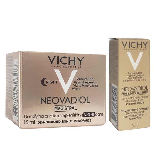 Δώρο Vichy Neovadiol Magistral Night Φροντίδα Νύχτας για Αύξηση Πυκνότητας 15ml & Neovadiol Compensating Complex 3ml Δώρο Vichy Neovadiol Magistral Night Φροντίδα Νύχτας για Αύξηση Πυκνότητας 15ml & Neovadiol Compensating Complex 3ml