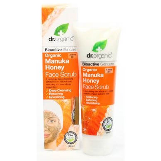 Dr.Organic Organic Manuka Honey Face Scrub 125ml Dr.Organic Organic Manuka Honey Face Scrub 125ml