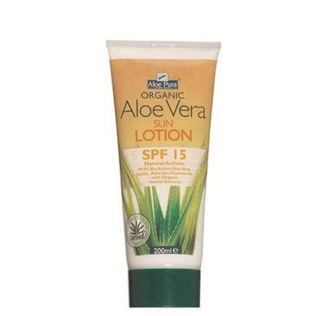 Optima Organic Aloe Vera Sun Protection Spf15 200ml Optima Organic Aloe Vera Sun Protection Spf15 200ml