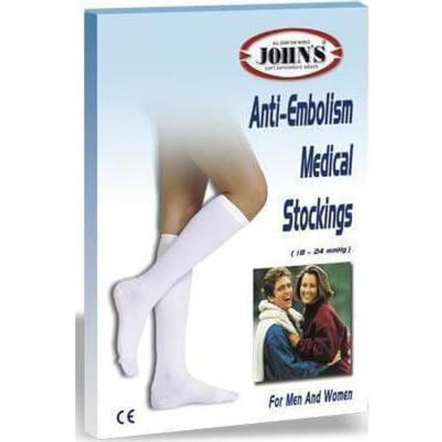 John\'s Antiembolism 18-24mmHg Αντιεμβολικές Κάλτσες Ριζομηρίου Σιλικόνης Long 214529 John\'s Antiembolism 18-24mmHg Αντιεμβολικές Κάλτσες Ριζομηρίου Σιλικόνης Long 214529
