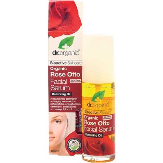 Dr Organic Organic Rose Otto Facial Serum Έλαιο για το Πρόσωπο με Βιολογικό Έλαιο Τριαντάφυλλου 30ml Dr Organic Organic Rose Otto Facial Serum Έλαιο για το Πρόσωπο με Βιολογικό Έλαιο Τριαντάφυλλου 30ml