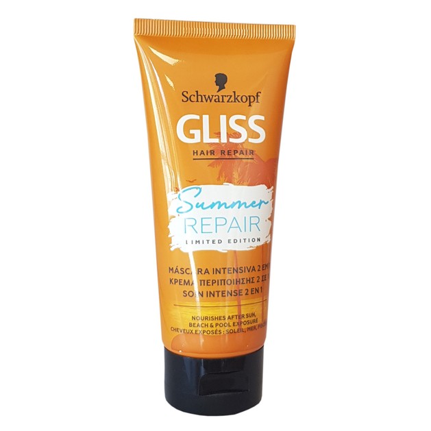 Schwarzkopf Gliss Mask Summer Repair Κρέμα Περιποίησης 2 σε 1 100ml Schwarzkopf Gliss Mask Summer Repair Κρέμα Περιποίησης 2 σε 1 100ml