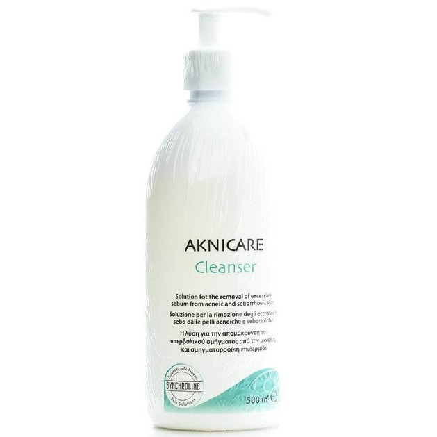 Synchroline Aknicare Cleanser Υγρό Αφρίζον Καθαριστικό Προσώπου για την Απομάκρυνση του Σμήγματος 500ml σε Ειδική Τιμή Synchroline Aknicare Cleanser Υγρό Αφρίζον Καθαριστικό Προσώπου για την Απομάκρυνση του Σμήγματος 500ml σε Ειδική Τιμή