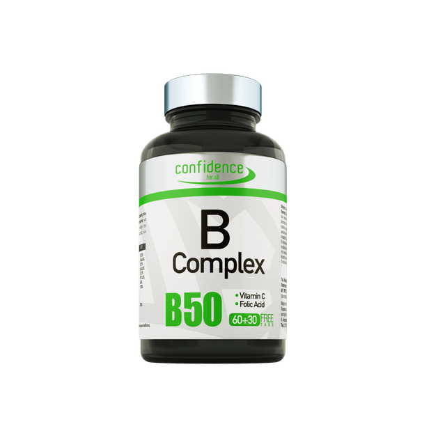Confidence B Complex 90 tabs (60+30 free tabs) Confidence B Complex 90 tabs (60+30 free tabs)