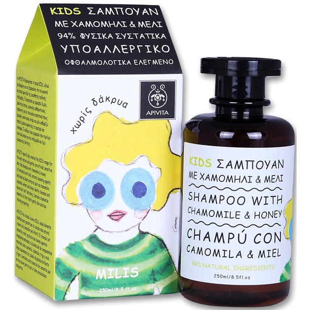 Apivita Kids Shampoo with Chamomile & Honey Παιδικό Σαμπουάν με Χαμομήλι & Μέλι 250ml Apivita Kids Shampoo with Chamomile & Honey Παιδικό Σαμπουάν με Χαμομήλι & Μέλι 250ml