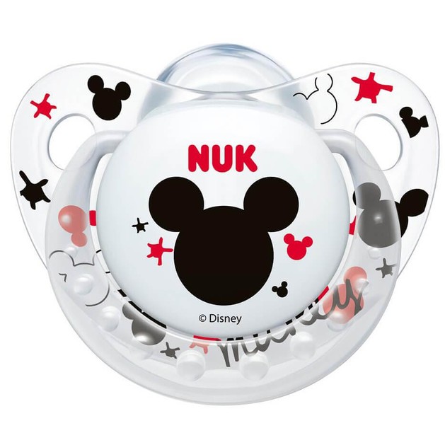 Nuk Trendline Disney Mickey Πιπίλα Σιλικόνης με Κρίκο Διάφανη Λευκή Μεγέθους 2 (6-18 Μηνών) 1τμχ Nuk Trendline Disney Mickey Πιπίλα Σιλικόνης με Κρίκο Διάφανη Λευκή Μεγέθους 2 (6-18 Μηνών) 1τμχ