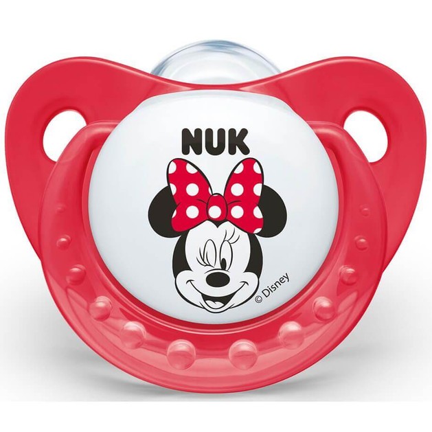Nuk Trendline Disney Minnie Πιπίλα Σιλικόνης με Κρίκο Λευκή - Κόκκινη Μεγέθους 2 (6-18 Μηνών) 1τμχ Nuk Trendline Disney Minnie Πιπίλα Σιλικόνης με Κρίκο Λευκή - Κόκκινη Μεγέθους 2 (6-18 Μηνών) 1τμχ