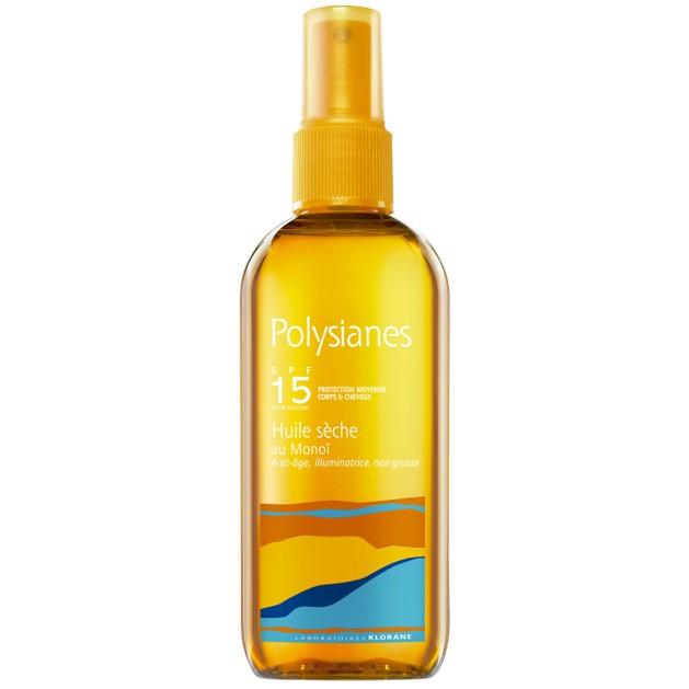 Polysianes High Protection Huile Seche With Monoi Spf15 Ξηρό Αντηλιακό Έλαιο Χαμηλής Προστασίας για Σώμα-Μαλλιά 150ml Polysianes High Protection Huile Seche With Monoi Spf15 Ξηρό Αντηλιακό Έλαιο Χαμηλής Προστασίας για Σώμα-Μαλλιά 150ml