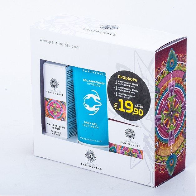 Garden of Panthenols Set Αντιρυτιδική Κρέμα Προσώπου/Ματιών 50ml+Αντιρυτιδικό Serum30ml+Daily FaceWash Αφρίζον Καθαριστικό 150ml Garden of Panthenols Set Αντιρυτιδική Κρέμα Προσώπου/Ματιών 50ml+Αντιρυτιδικό Serum30ml+Daily FaceWash Αφρίζον Καθαριστικό 150ml